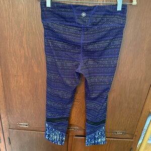 Blue Patterned Leggings